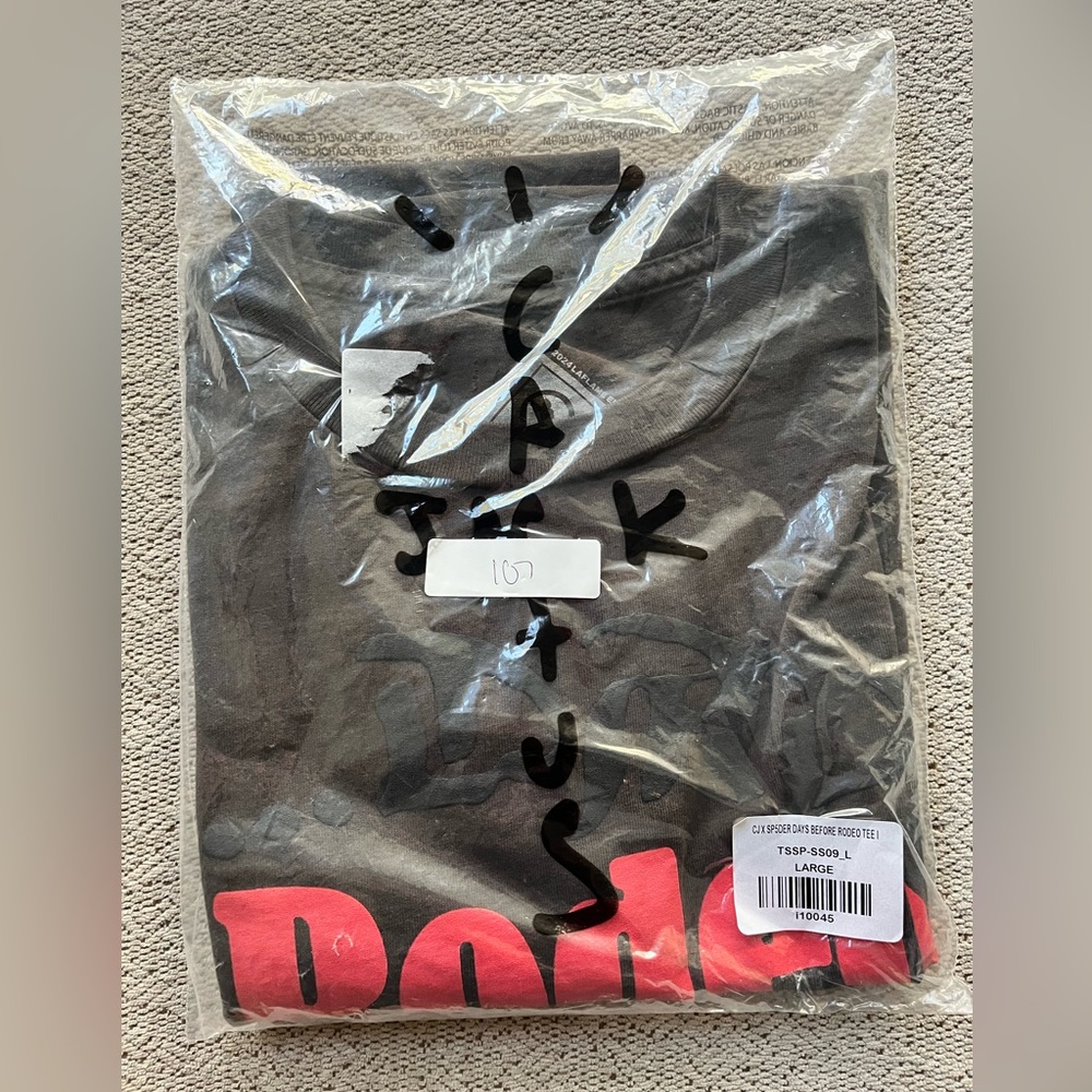 Spider Worldwide x Travis Scott Days Before Rodeo Tee.